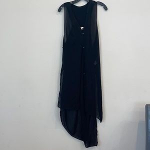 Helmet Lang Sheer Longline Vest